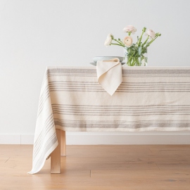 Washed Linen Tablecloth Cream Linum