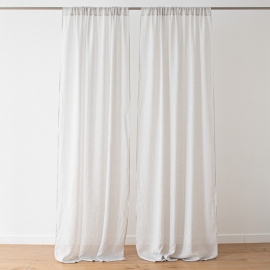 Linen Curtain Panel Silver Garza 