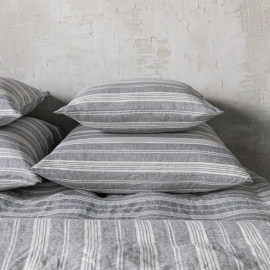 Graphite Washed Bed Linen Pillow Case Jazz 