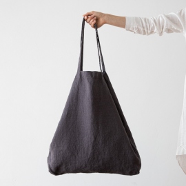 Linen Shopping Bag Terra Grey 