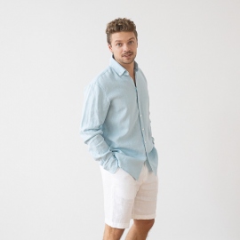 Men's Linen Shorts White