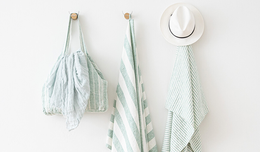 LinenMe Beach Towels Mint
