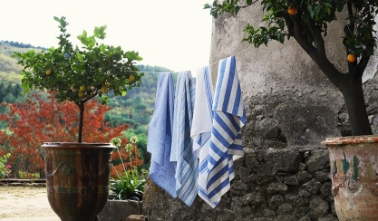 Linen drying safely on a drying rack