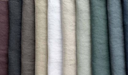 Cotton, linen, silk and wool natural fabrics compared