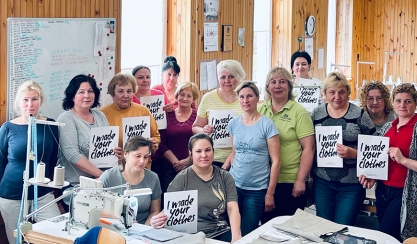 LinenMe team supporting Fashion Revolution